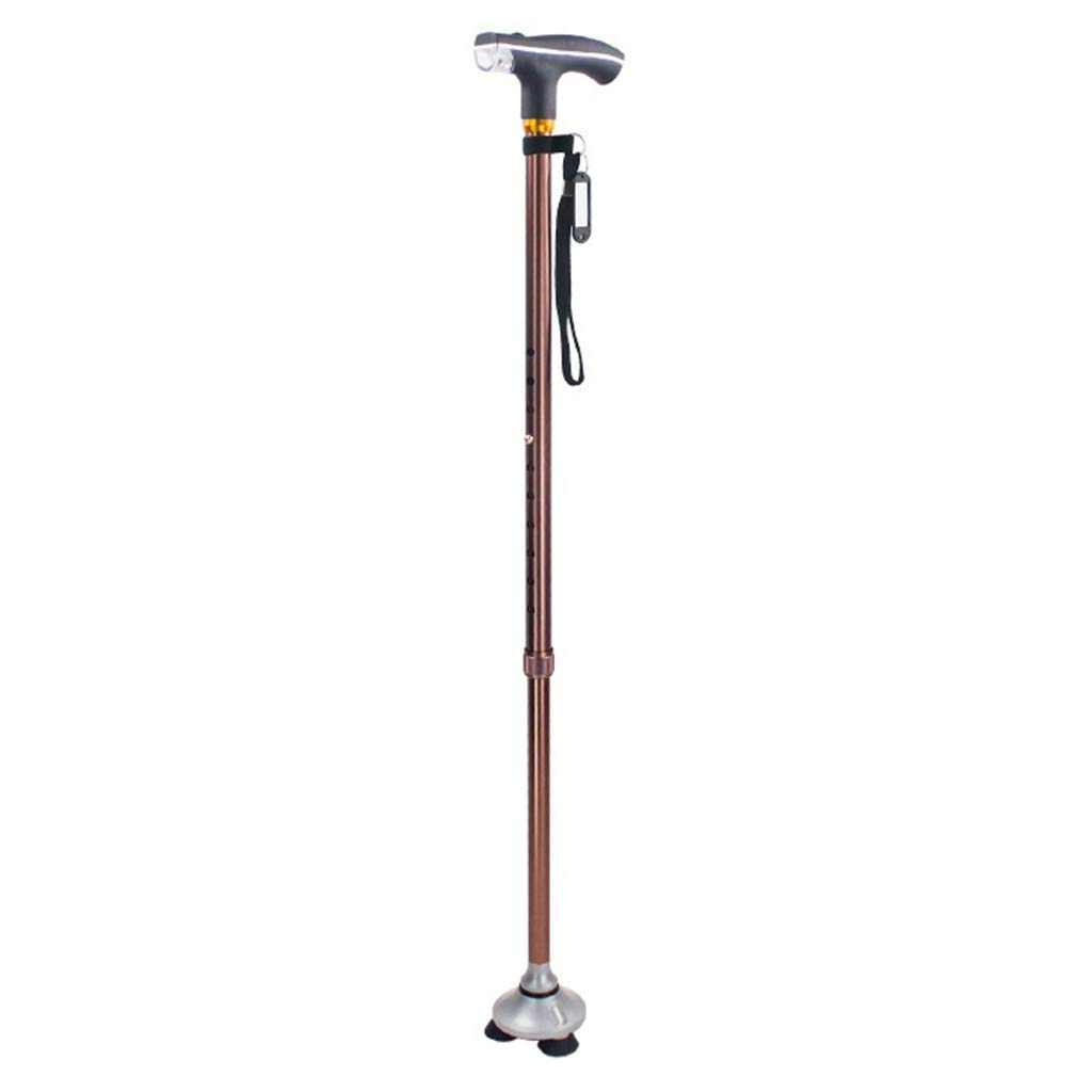 Bastone da Passeggio per Uomo, Donna, Alluminio Antiscivolo Regolabile, Leggero e Resistente, ausilio per la deambulazione Flessibile e Durevole, Portatile per Viaggi, stampelle Times