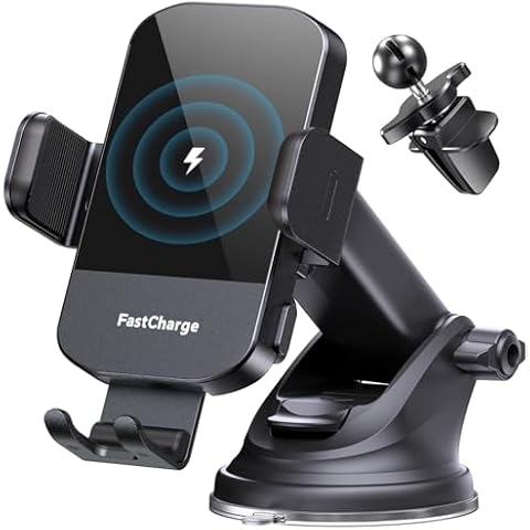CHGeek Wireless Car Charger with Auto Clamping Cover