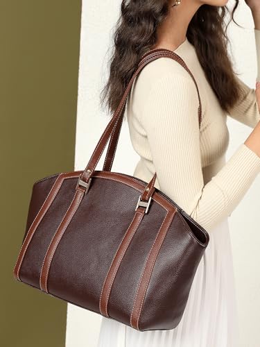 Image of EXOTIC Shoulder Handbag for Women, Classic Fashion Design with Contrast Stitching