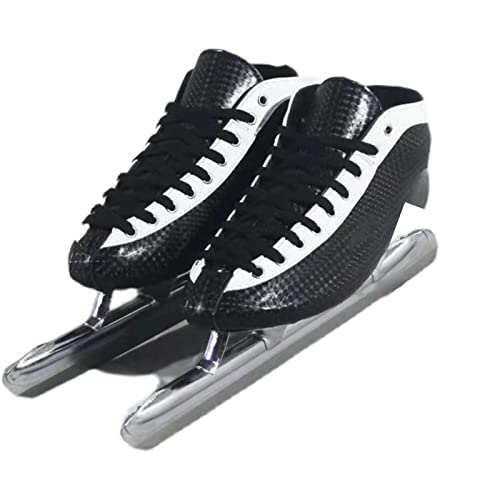 LYSLMS Classic Ice Skate - Professionelle Short Track Speed ​​Skating Schuhe für Avenue Short Track Positionierung für Kinder Erwachsene Luxation Speed ​​Skating Knife Cover