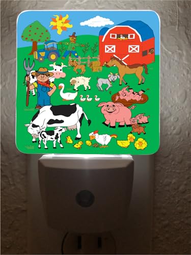 Lámpara de Noche Animales de Granja LED