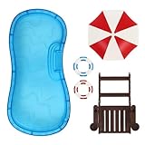 Garneck De Piscina para Minicasas Microdecoración Colección De Muñecas Accesorios Miniatura Mini Muebles Decoración De Mini Casas Piscina Muebles para Casas