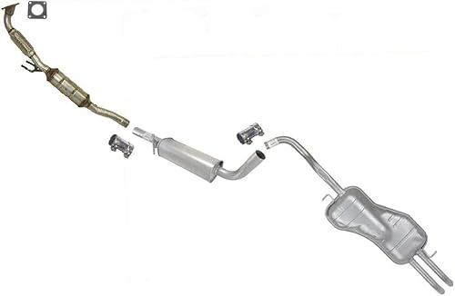 Sistema de escape + convertidores catalíticos de 4 pernos para 02 03 Jetta 2.0L - 4 pernos