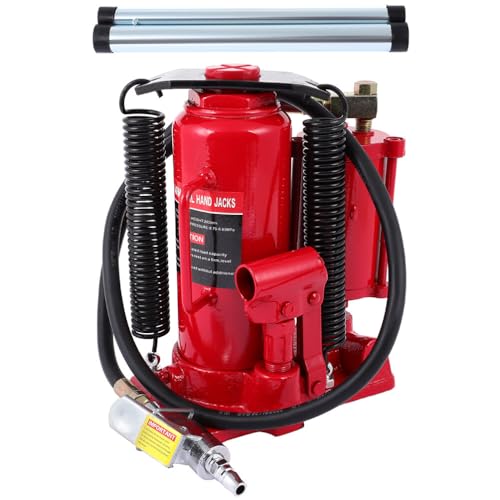 INEEDUP 12 Ton Pneumatic Air Hydraulic Bottle Jack for Auto Truck Repair