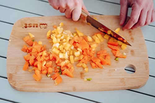 Tabla de Cortar de Bambú ust 3.0 para Preparación de Alimentos, Diseño Ecológico y Resistente a la Humedad para Acampar y Uso Diario miniatura 3