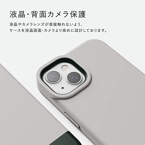 【elago】 iPhone13 対応 ケース 耐 衝撃 薄い シンプル ハイブリッド スマホケース 耐衝撃 衝撃吸収 薄型 携帯ケース カバー ソフト TPU 使用 耐衝撃ケース スリム 対衝撃 スマホカバー [ Apple アイフォン13 iPhone 13 アイフォン13ケース 対応 ] GLIDE CASE ダークグレー/ブラック