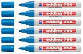 Edding Paint Marker 750 6 Spapack Helblau