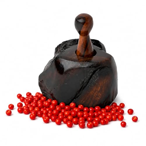 IECAP LLC Ironwood Pepper Grinder – Manual Spice Grinder, Wooden Pepper Mill Grinder, Chiltepin Pepper (Classic)