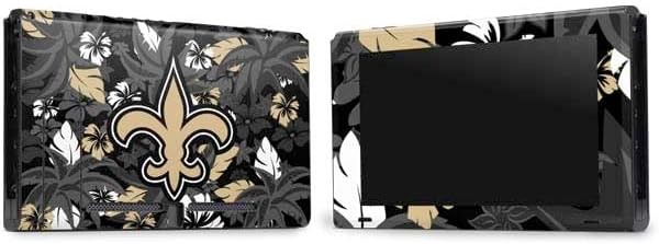 Skinit Decal Gaming Skin Compatible with Nintendo Switch Bundle - Officially Licensed NFL New Orleans Saints Tropical Print Design