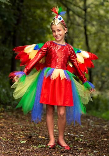 Vestido de Disfraz de Loro Tropical para Niñas miniatura 2