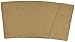 Hot Cup Sleeves (Cup Jackets) for 8oz Paper Coffee Cups, 50 Count Coffee Cup Holder Sleeves Traditional Jackets (Natural Kraft/Brown)