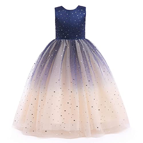 Flower Girls Tulle Dress Formal Ball Gown Dresses for Girls Wedding Bridesmaid Princess Pageant Fairy Dress