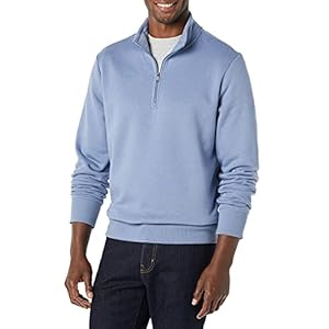 Amazon Essentials Men’s Long-Sleeve Quarter-Zip Fleece Sweatshirt