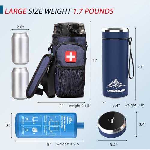 Image of Insulin Cooler Travel Case with Temp Display, 900ml