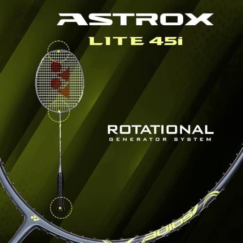 Image of Yonex Astrox Lite 45i Strung Badminton Racquet | Lightweight Graphite Frame | Head Heavy Balance for Power | Ideal for Beginner and Intermediate Players (Dark Gray)