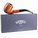 Savinelli Pipes Siena Collection 9mm Drilling - European Design Wood Briar Pipe Handmade in Italy (Brown 606 KS)