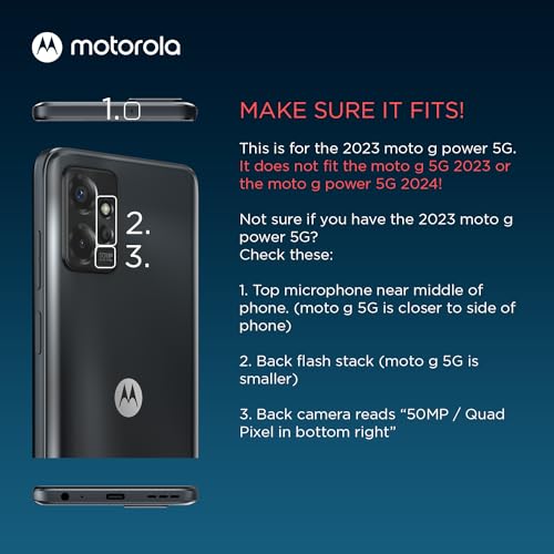 Image of Motorola Moto G Power 5G (2023) Protective Case - Black - (not for Moto G 5G 2023)