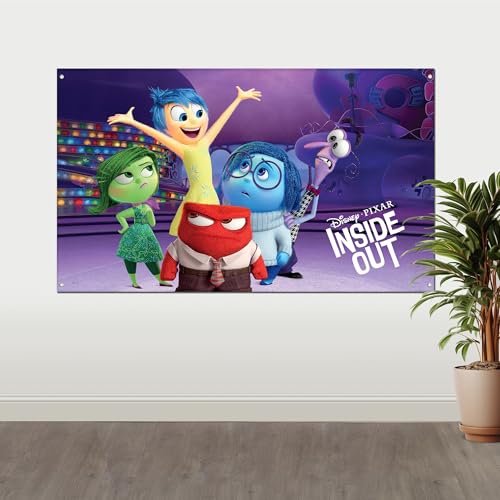Inside Out Fabric Wall Banner - 3ft x 5ft | Disney Pixar Party Decorations