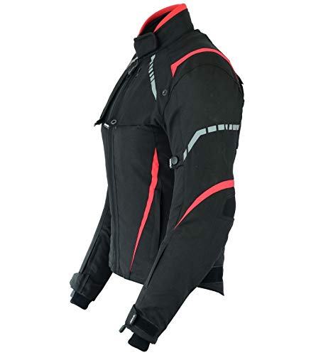 LOVO - Chaqueta Moto Mujer 4 Estaciones Tricapa Corta - Ropa Moto Mujer Alta Protección y Confort - Cazadora Moto Mujer para Verano e Invierno - Estilo Deportivo para Todas las Estaciones