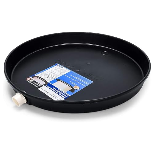 Camco 11460 22' ID Plastic Drain Pan For Electing Water Heaters, Black