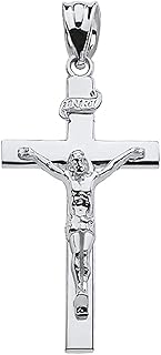 Sacred Symbolism: Embrace Faith Sterling Silver Cross Pendant - Choose Your Perfect Size (S-L)