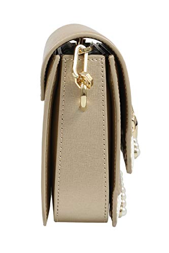 ROBERTO CAVALLI HXLPAY F92 Gold/White Shoulder Bag3