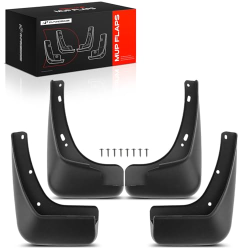 Image of A-Premium Mud Flaps Compatible with Kia | for Kia Rio 2011-2017, No Drilling Required Mud Guards with Hardware Accessories, Set of 4 Front and Rear