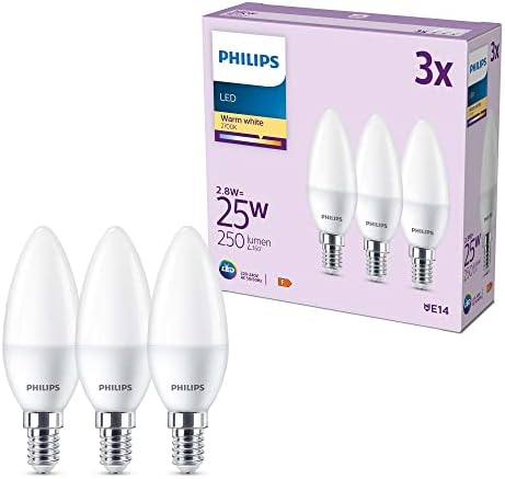 Philips LED Classic E14 Lampe, 25W, matt, warmweiß : Amazon.de: Beleuchtung