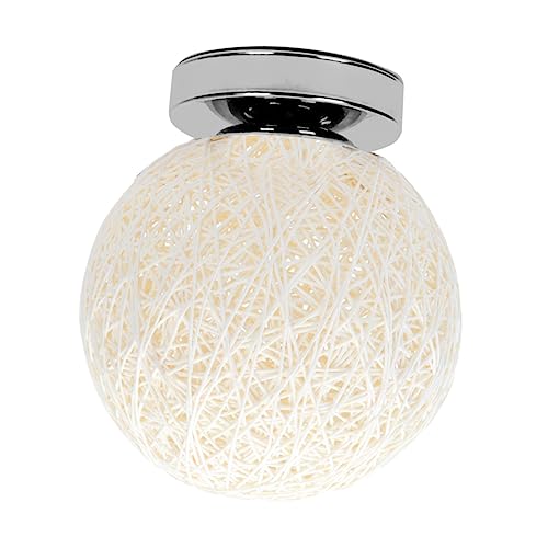 Tofficu 1Pieza Colgante De Ratán Creativo Para Decoración Para Comedor Dormitorio y Salón Sin Fuente