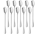 Matériau : notre cuillère à long manche de 10 pièces est fabriquée en acier inoxydable de haute qualité, très résistante, durable et de bonne qualité durera pendant des années.