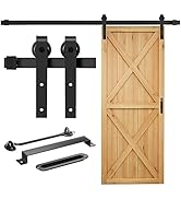 Amazon.co.jp: Signstek 吊り引き戸レール バーンドア金具 6FT/1.83m