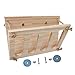 Luckxing Zusammenklappbarer Heu-Futterspender aus Holz,Langlebiger Futterständer für Haustiere, selbstfütternder Heuspender - Heufutterautomat für Meerschweinchen, Kaninchen, Chinchillas, Kleintiere