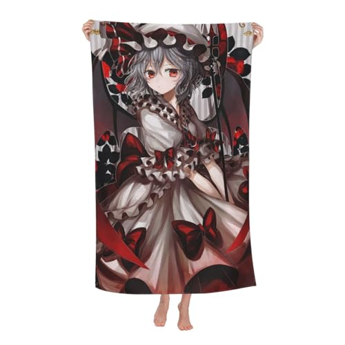 東方シリーズ レミリア (29) バスタオル マイクロファイバー ホテル仕様 大判 仕様 厚手 ふかふか 80*130cm 高吸水 速乾タオル 耐久性 抗菌防臭 柔らかい 肌触り 毛羽落ち少ない ギフト