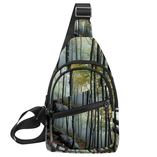 Mochila cruzada de piñas coloridas 30x18cm para viaje y deporte