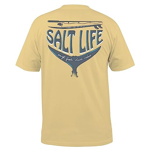 Salt Life SL Reel Short Sleeve Tee, Golden Haze, Medium