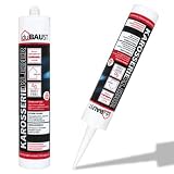 dubaust Colla per carrozzeria sigillante per auto, camper, interni ed esterni, resistente ai raggi UV, su tutte le superfici, per caravan, caravan, caravan, 290 ml, bianco