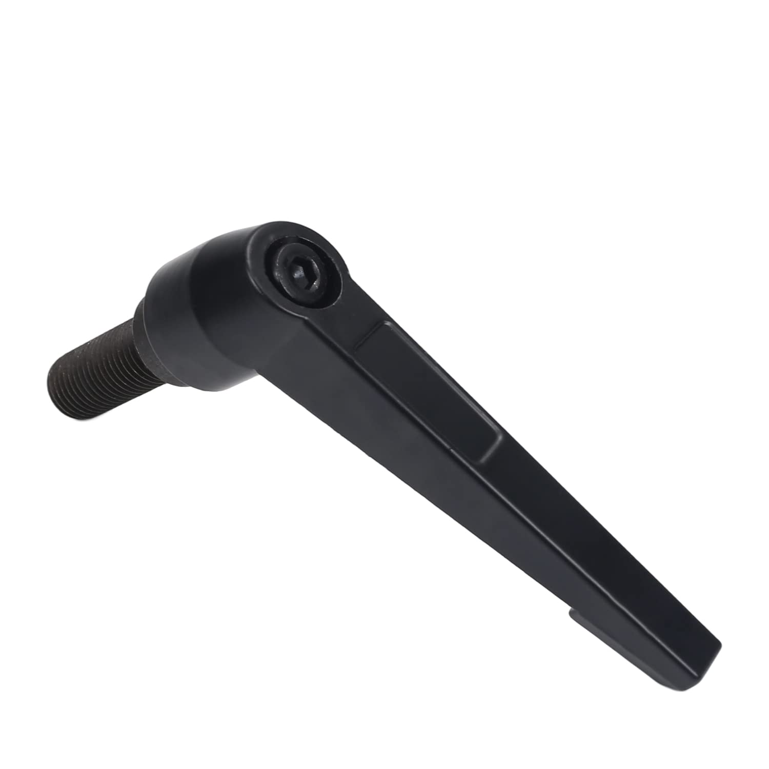 Aicosineg M16 x 40 mm, rosca macho de aleación de aluminio, mango de palanca de sujeción ajustable para maquinaria, soldadura, equipo de impresión, tono negro, 1 unidad, no incluye arandela