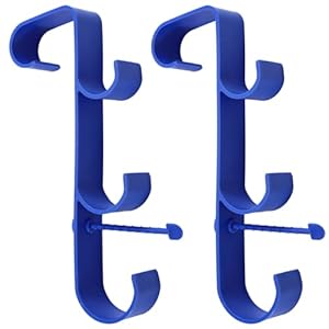 Eieenotee Swimmingpool -Zubeh?r Verstellbarer Blatt Skimmer Nettohalter Gemahlene Stangen Kleiderb¨¹Gel Rack Ausr¨¹Stung Haken f¨¹r Oberirdische Pools Blau