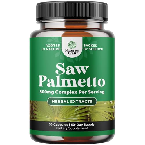 Extra Strength Saw Palmetto Extract - Advanced Herbal Complex for Hair Health and Urinary Support