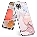 Produktbild Shazikaihui Hülle für Samsung Galaxy A42 5G Handyhülle Weiche Clear TPU Transparent Taschen Case Silikon Marmor Spleißen Grün Blume Schutzhülle Tasche Farbe Handyhüllen für Galaxy A42 5G Cover (b)