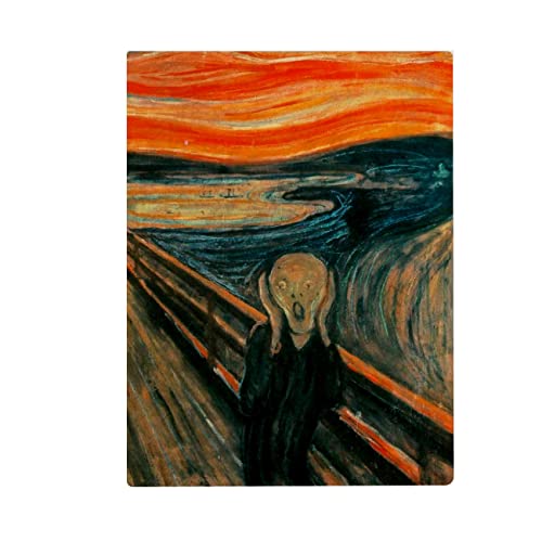 My Custom Style Impression sur toile toile toile cartonnée #Art-Le cri, Munch# carré 20x25cm Cover