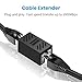 RJ45 Coupler, Ethernet Network Cable in line Coupler for Cat7/Cat6/Cat5e/Cat5, Ethernet Network Cable Extender Female to Female (4 Pcs)