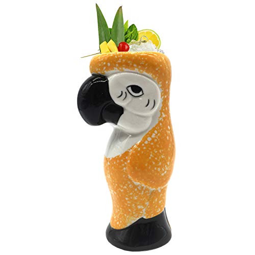 Tazas Tiki – Parrot Tiki taza, 25 oz/750 ml, taza de cóctel para Mai Tai, Punch, Pina Colada y bebidas tropicales de bar – TIKI0008