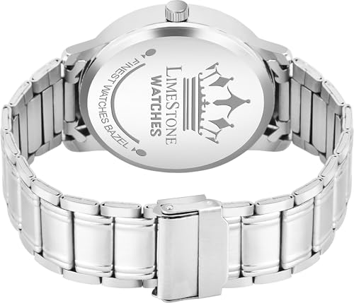 Image of LIMESTONE Day and Date Functioning Steel Strap New Quartz Analog Watch - for Men
