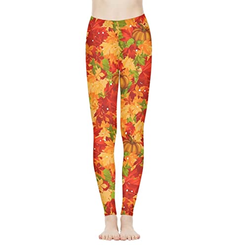 Pantalon de yoga femme doux motif feuilles d'érable taille XS