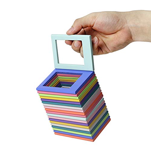 PoeHXtyy Cadres magnétiques colorés Cadres Photo pour décor de Surface matérielle de Fer de réfrigérateur Cover