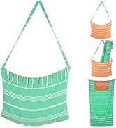 Cacala Turkish 2in1 Beach Bag and Towel Combo converts from Bag to Towel add in Beach Accessories...