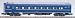 Kato 5021-3 Ohanefu Blue Sleeper Car With Gold Line
