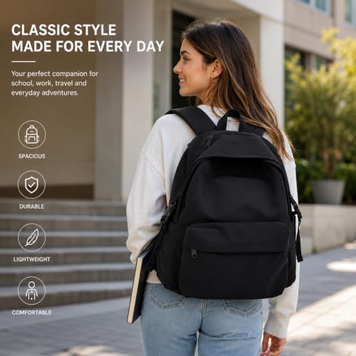 Image of 30L Waterproof 14 Inch Laptop Backpack for School, College, Office, Travel and Hiking Spacious Lightweight Daypack with Multi-Compartment Storage for Men and Women