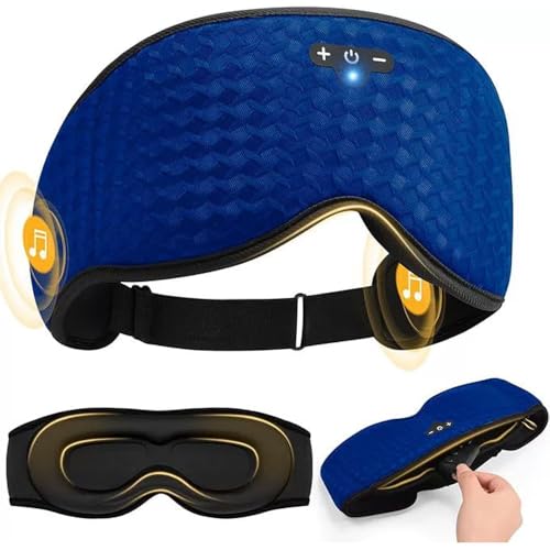 Auriculares para dormir contra el ruido insomnio con antifaz bluetooth 3D acolchado
